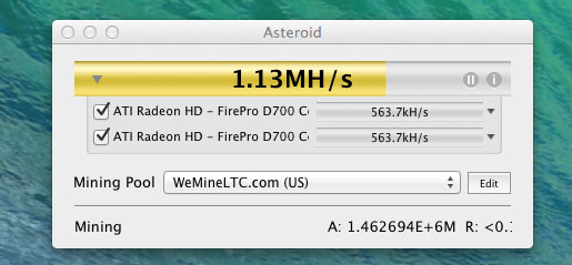 litecoin mining mac pro