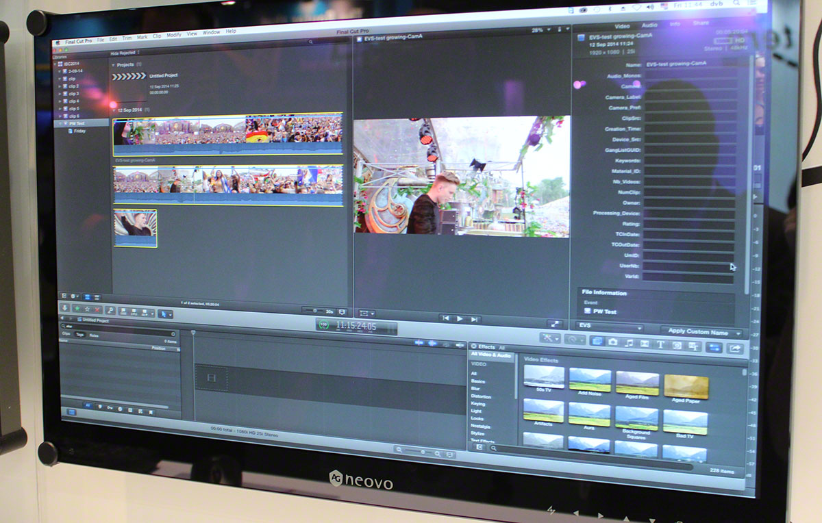 EVS support FCPX 2