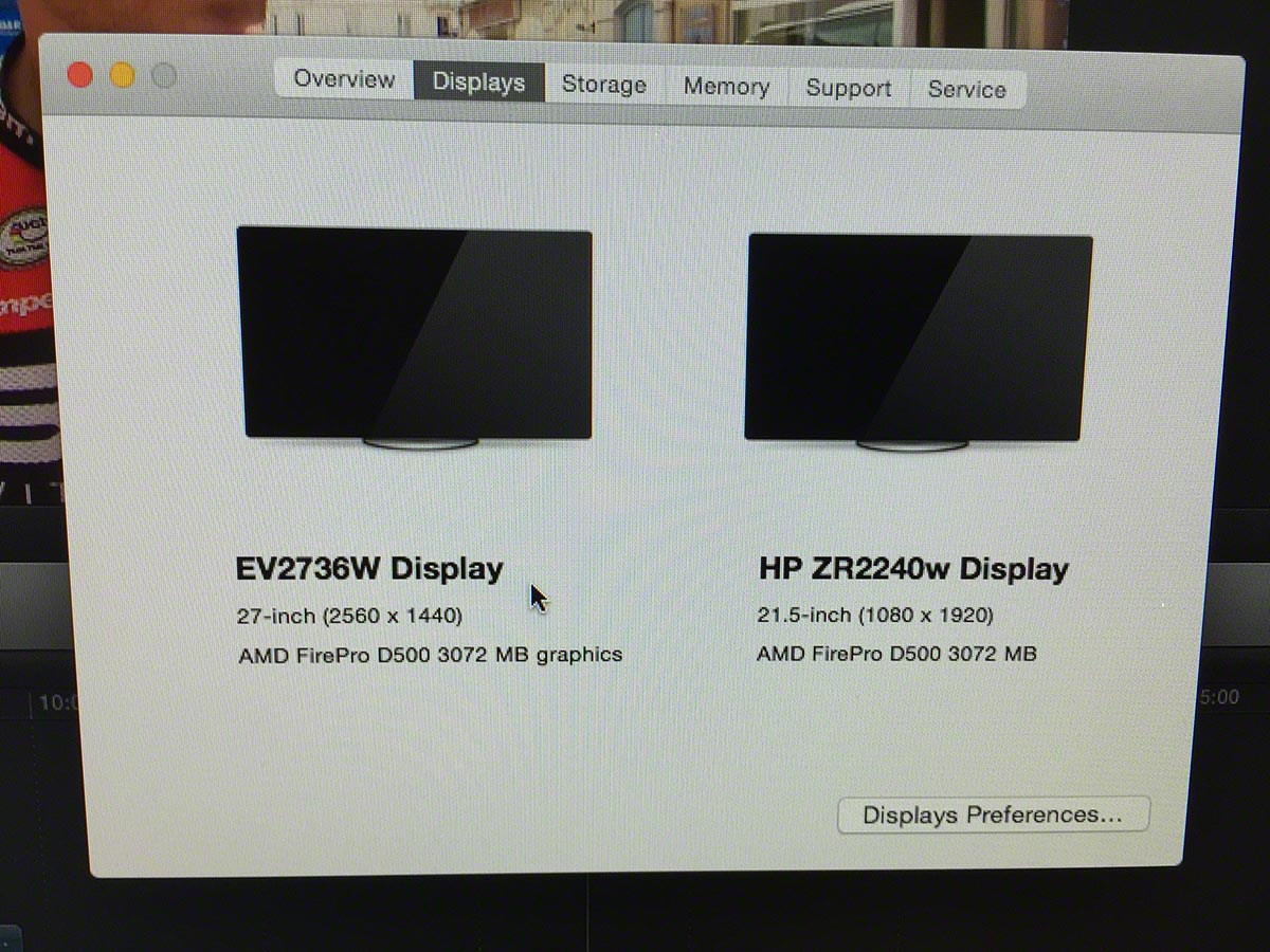 fcpx monitors