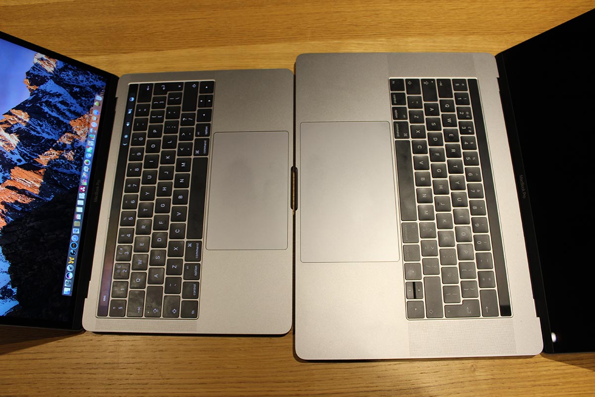 MBP keyboard sizes