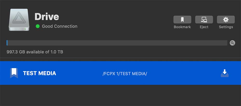 FCP2020012 drive bookmark