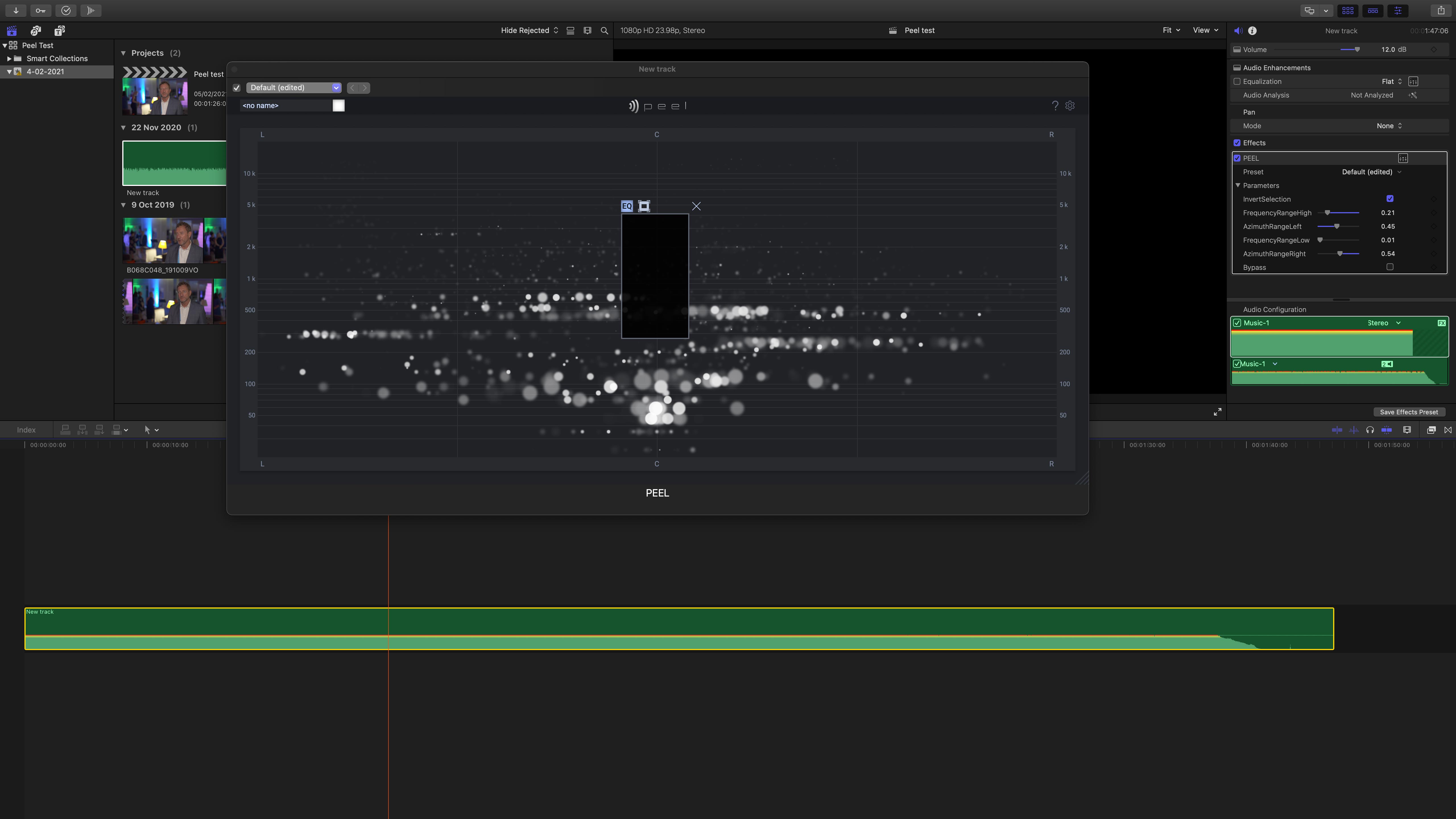 peel in final cut pro 03