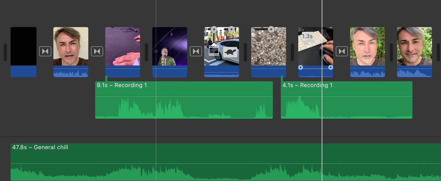imovie timeline
