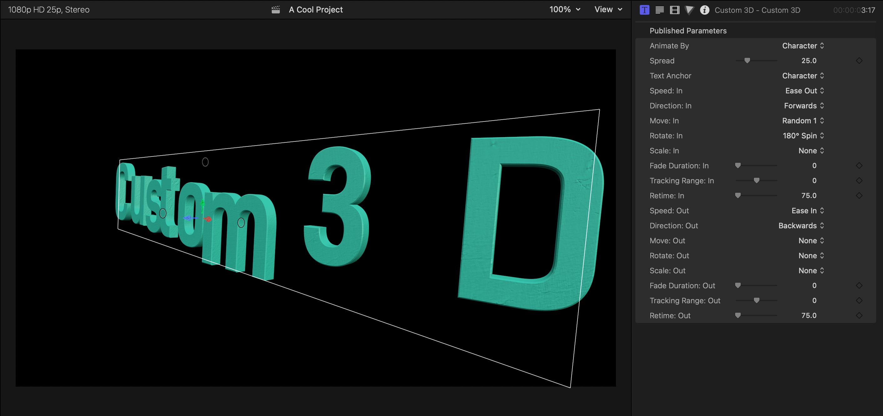 custom 3d text