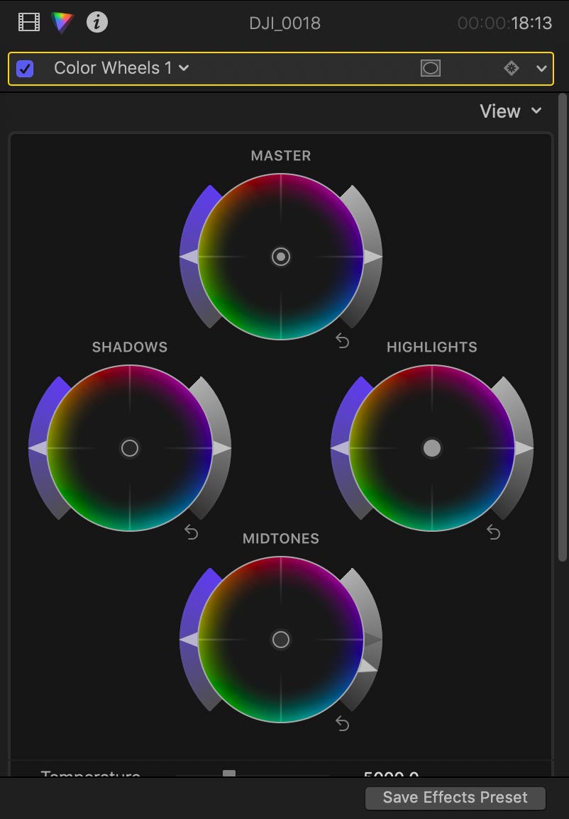 fcpx interface inspector